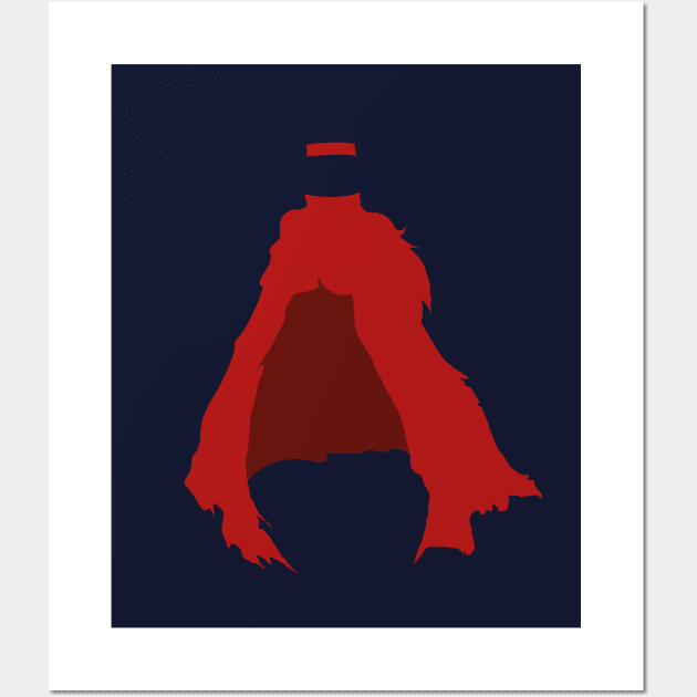 Minimalist Vincent, Final Fantasy 7 Wall Art by PWCreate